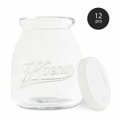 12 glass pots for yoghurt makers