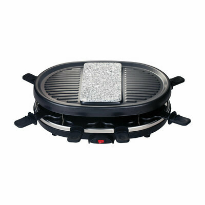 raclette grill 8 persons with granite stone