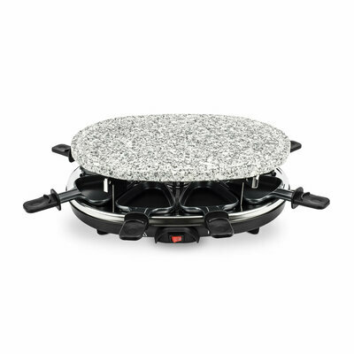 raclette grill 8 persons with granite stone