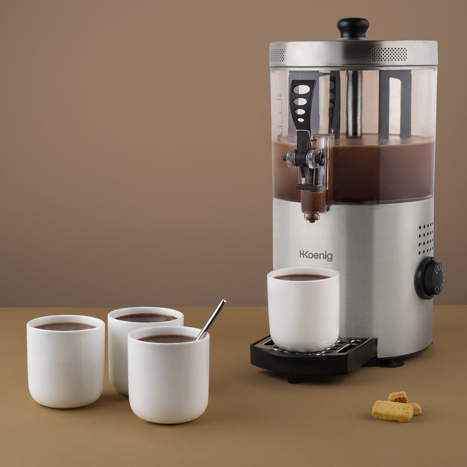 Our products > friendly cooking > hot chocolate dispenser : Koenig - EN