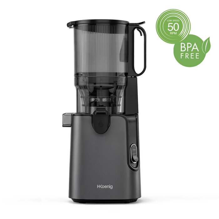 Slow juicer with large opening